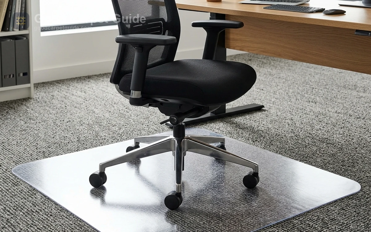 Muuyi Heavy Duty Polycarbonate Chair Mat for Carpet